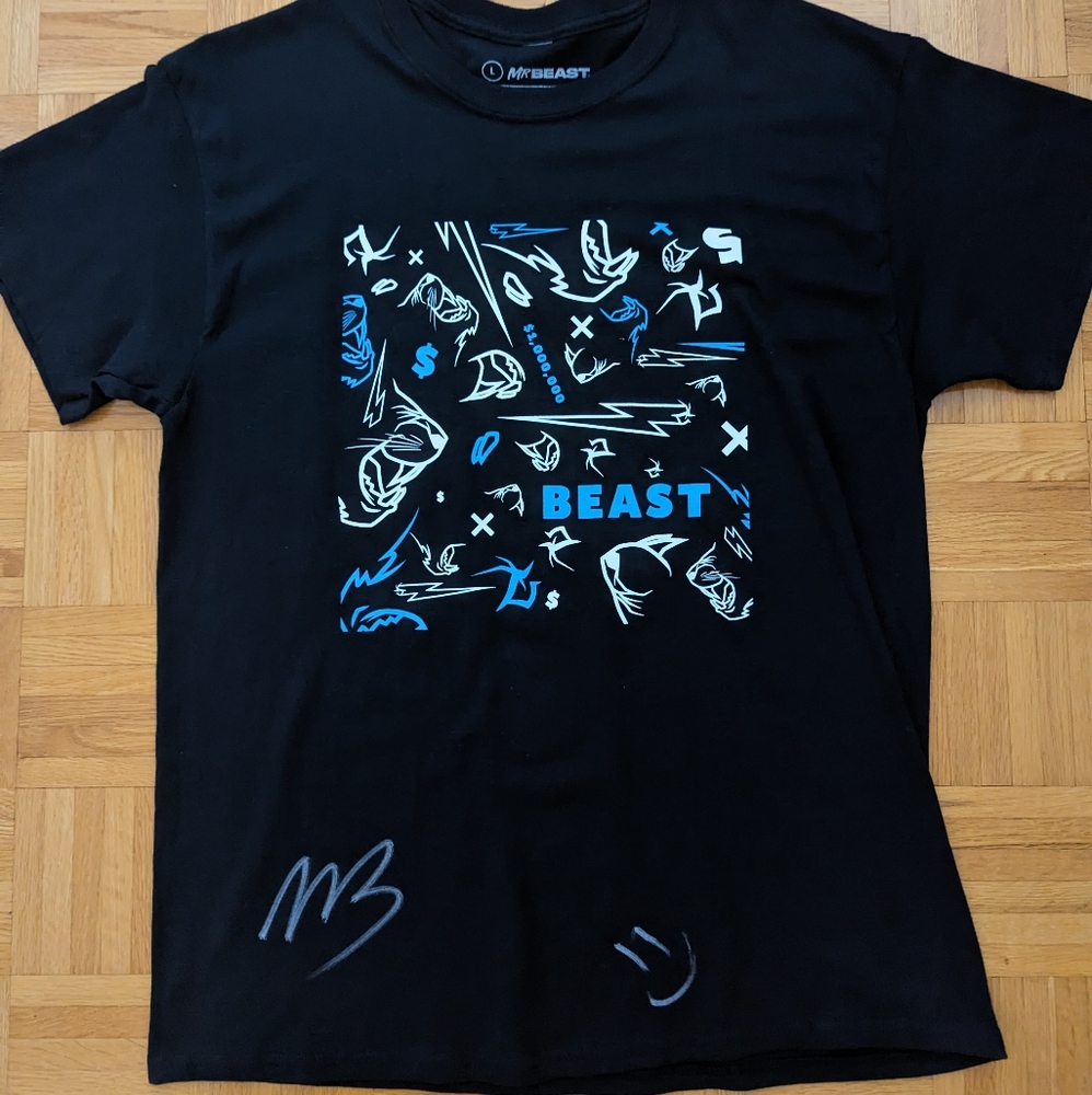 MR. BEAST LIMITED EDITION SIGNED SHIRT (Size: L)